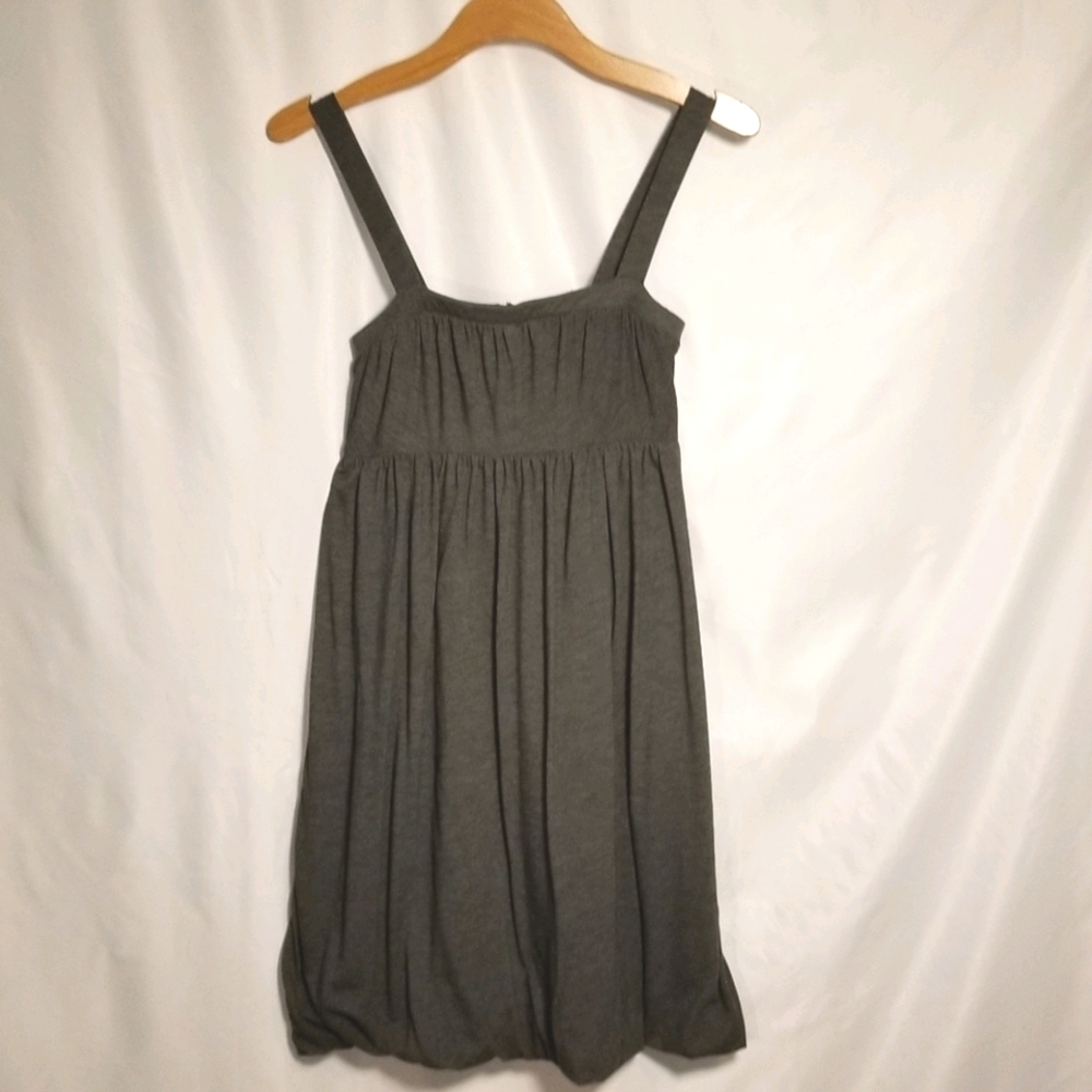 Grey H&M empire waist bubble dress